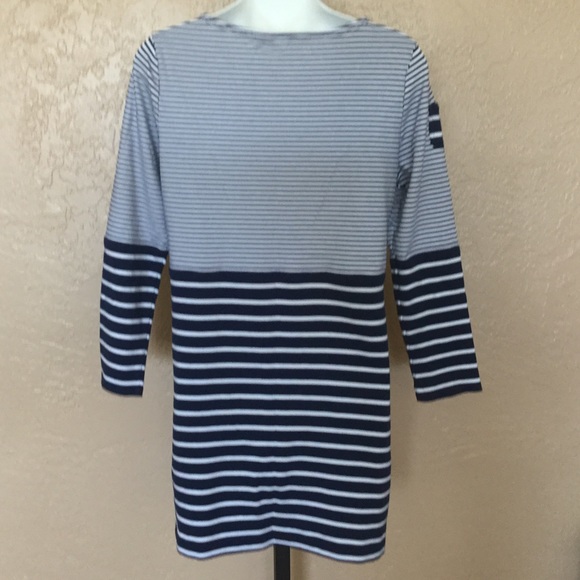 Vineyard Vines Navy White Stripe Dress M - Picture 2 of 3